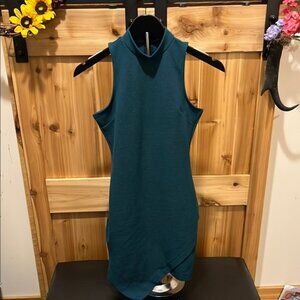 Charlotte Russe Dark Teal Sleeveless Mini Dress